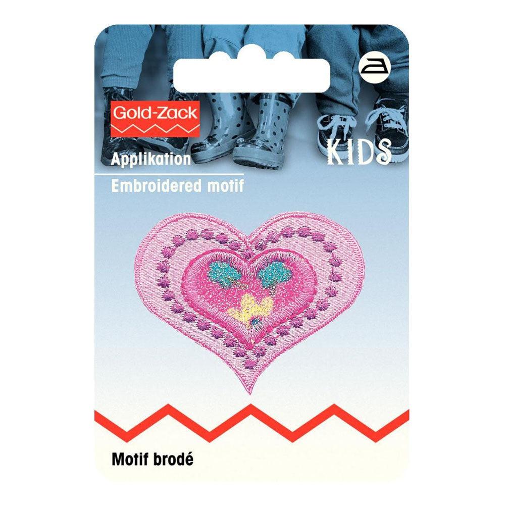 PRYM Gül Pembe Kalp Desenli Aplike - 925271